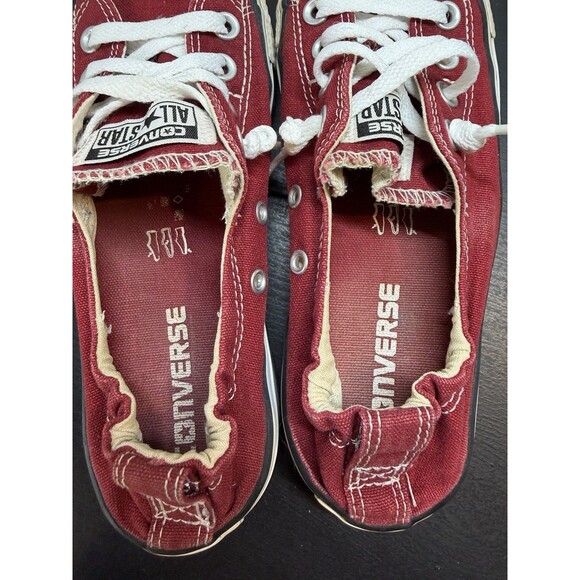 Converse Chuck Taylor All Star Shoreline slip-on sneakers Women’s 7.5 Maroon - Picture 10 of 16